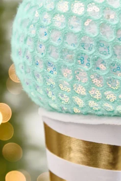 12" Mint Mesh Ice Cream Pick