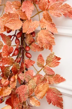 5' Mixed Fall Leaf Garland