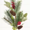 29” Mixed Pine Berry Pinecone Spray