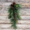 28” Mixed Pine Teardrop with Pinecones and Twigs