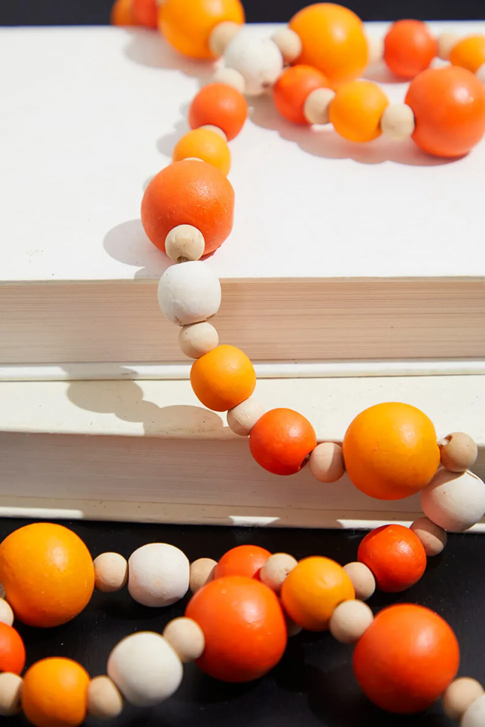 48” Mixed Wood Bead Garland