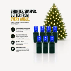 5mm Blue - 70L 4" Spacing