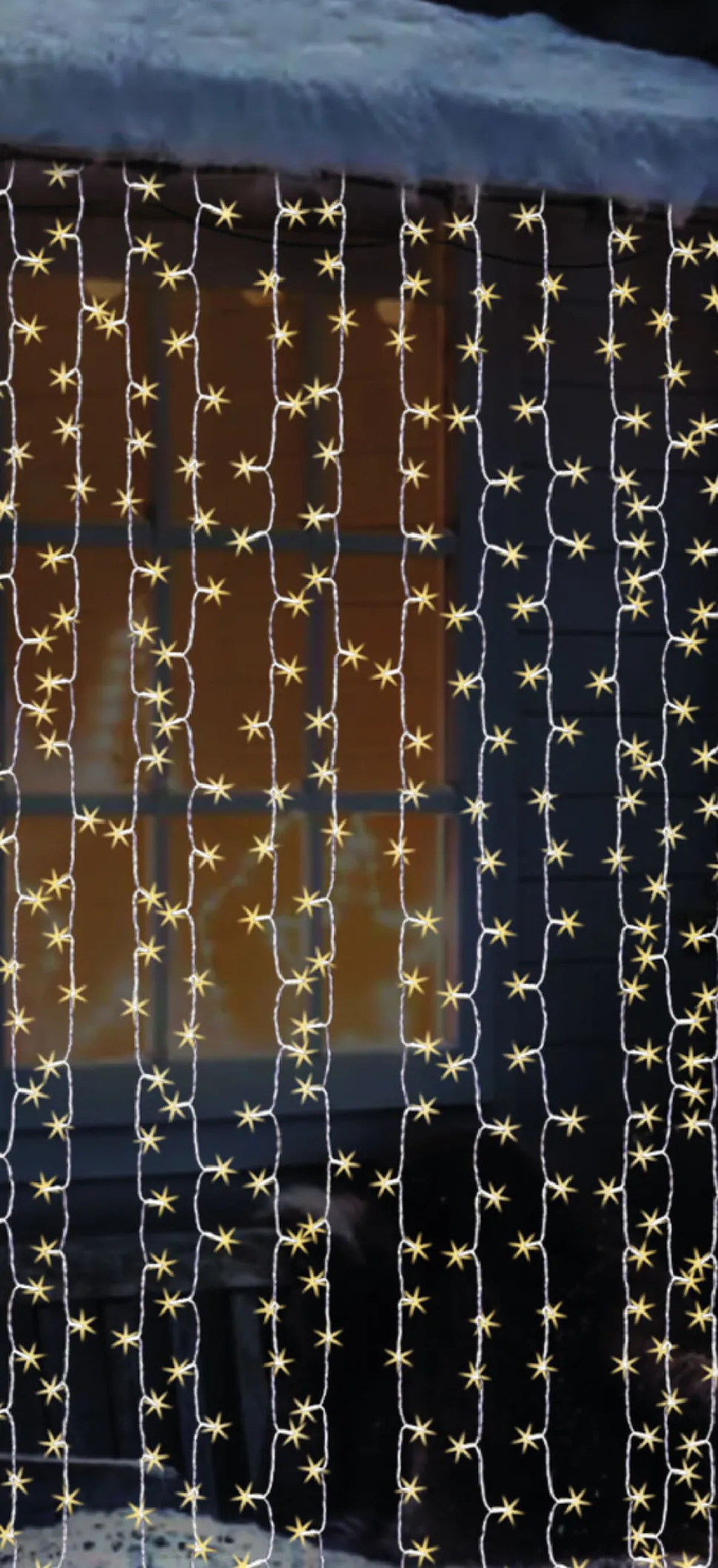 3mm Curtain Lights - Warm White Multi-Function