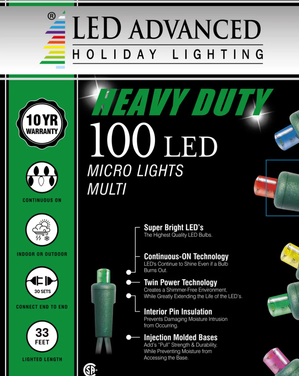 5mm Multi 100 LED Light Set