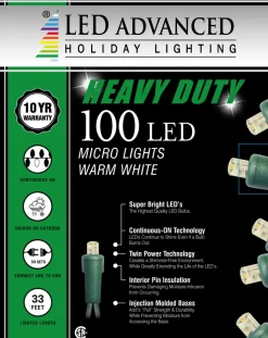 5mm Pure White 100 LED String Set