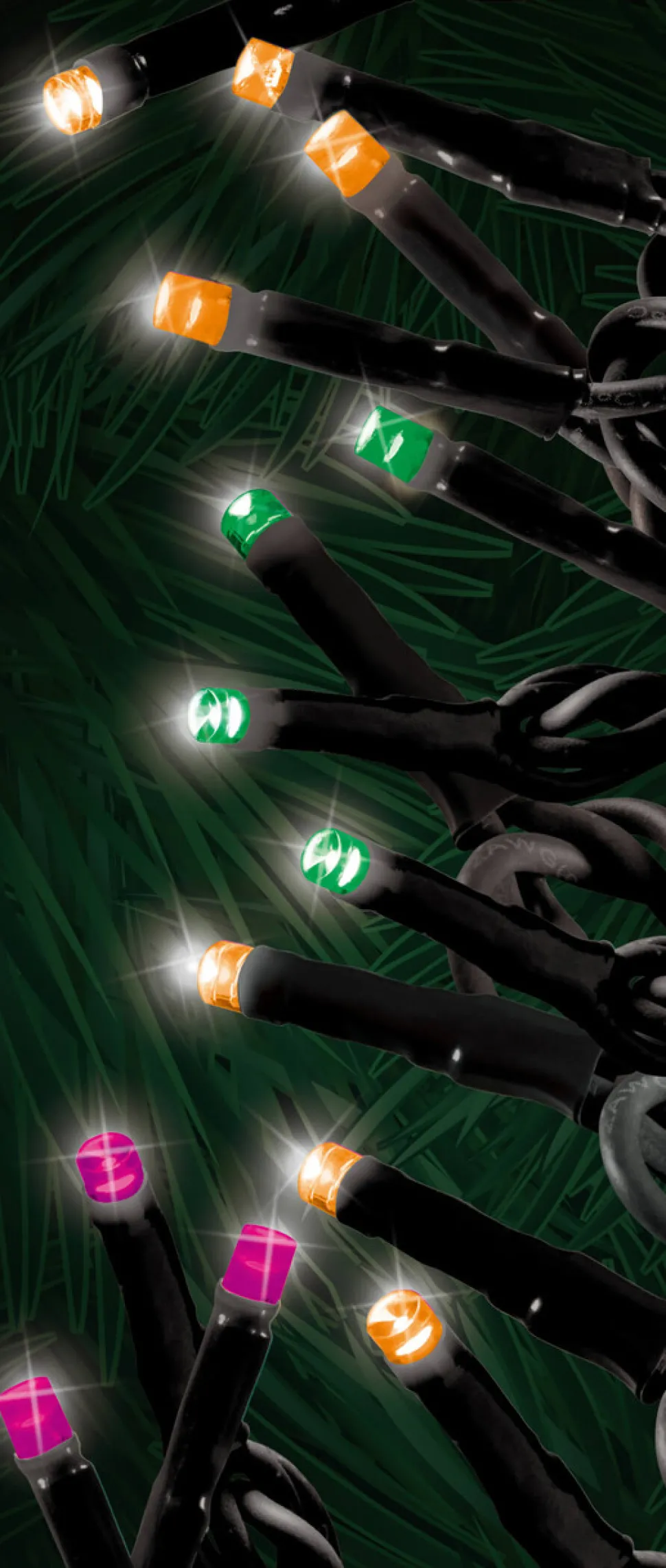 3mm Twinkle Halloween 100 LED Micro Light Set