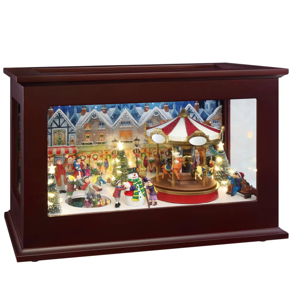 13" Mr. Christmas Animated Heirloom Christmas Music Box