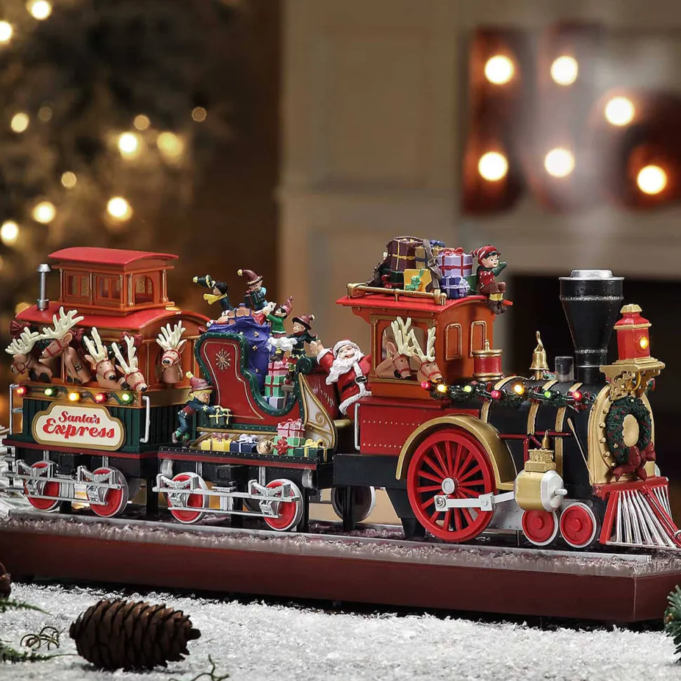 16" Mr. Christmas Animated Santa's Express Train