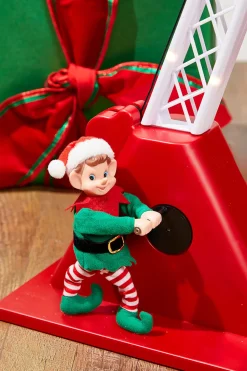 43" Mr. Christmas Animated Santa's Crane