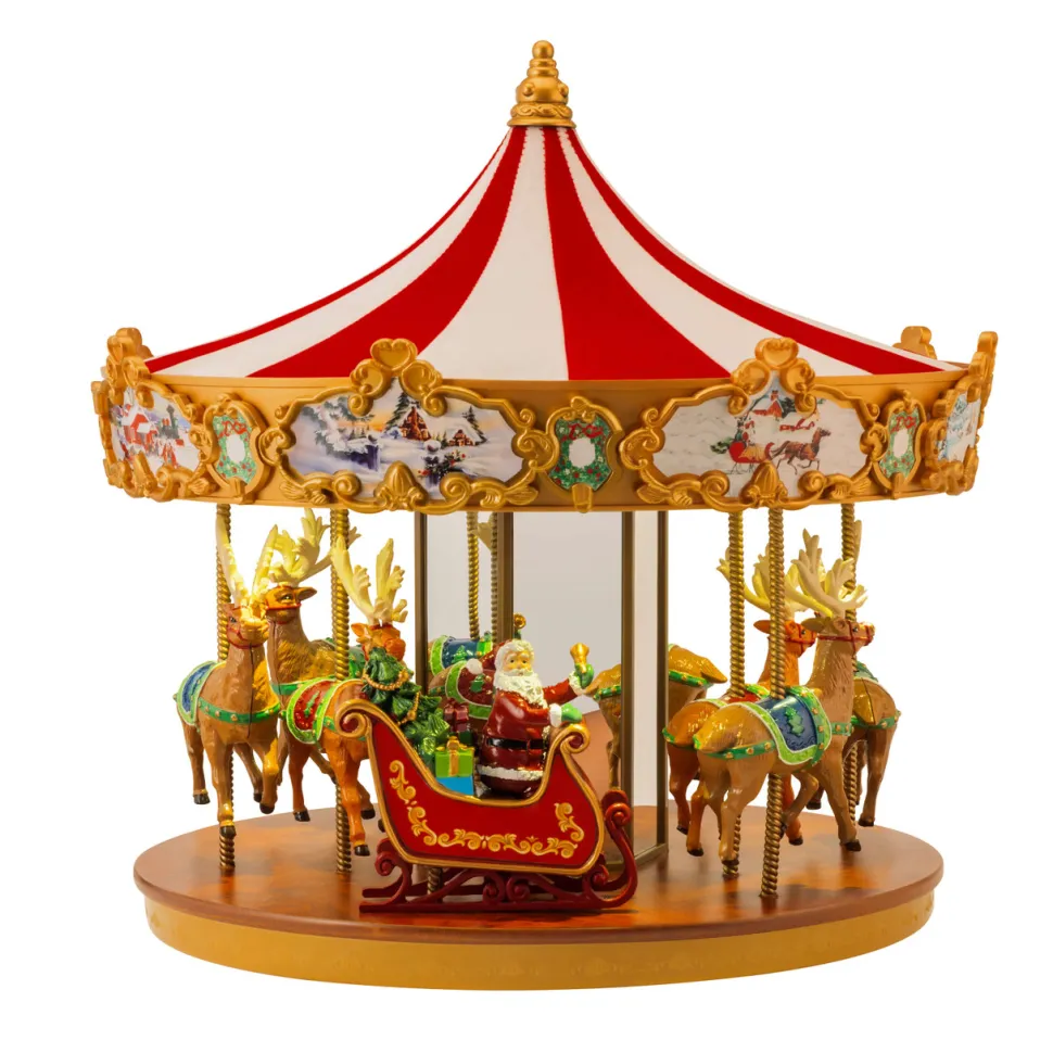 12" Mr. Christmas Animated Very Merry Carousel