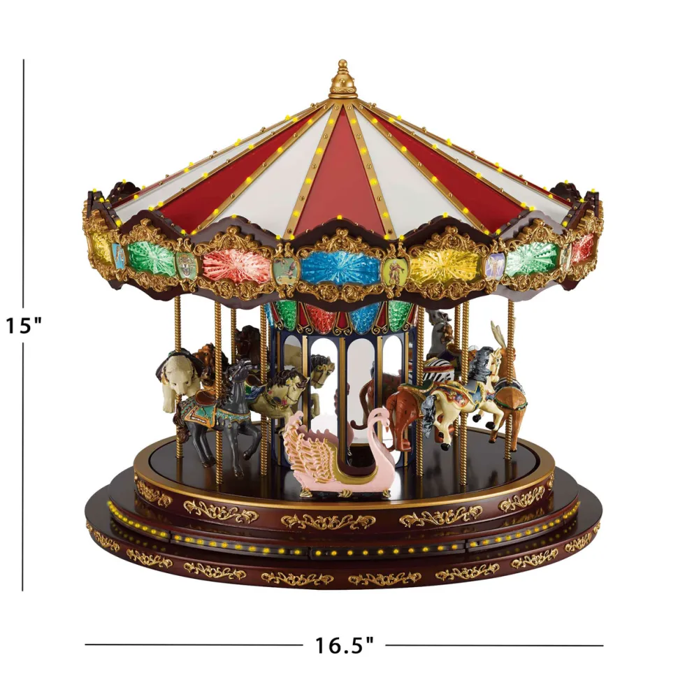 15" Mr. Christmas Marquee Deluxe Carousel