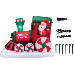 Mr. Christmas 6' Outdoor Lit Inflatable - Santa's Express Train