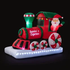 Mr. Christmas 6' Outdoor Lit Inflatable - Santa's Express Train