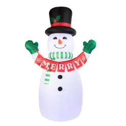 Mr. Christmas 10' Outdoor Lit Inflatable - Merry Snowman