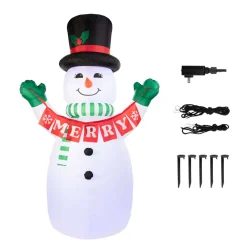 Mr. Christmas 10' Outdoor Lit Inflatable - Merry Snowman