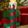 24" Mr. Christmas Retro Blow Mold Candle - Red/Green