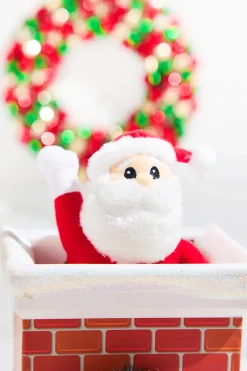 16" Mr. Christmas Santa in Chimney