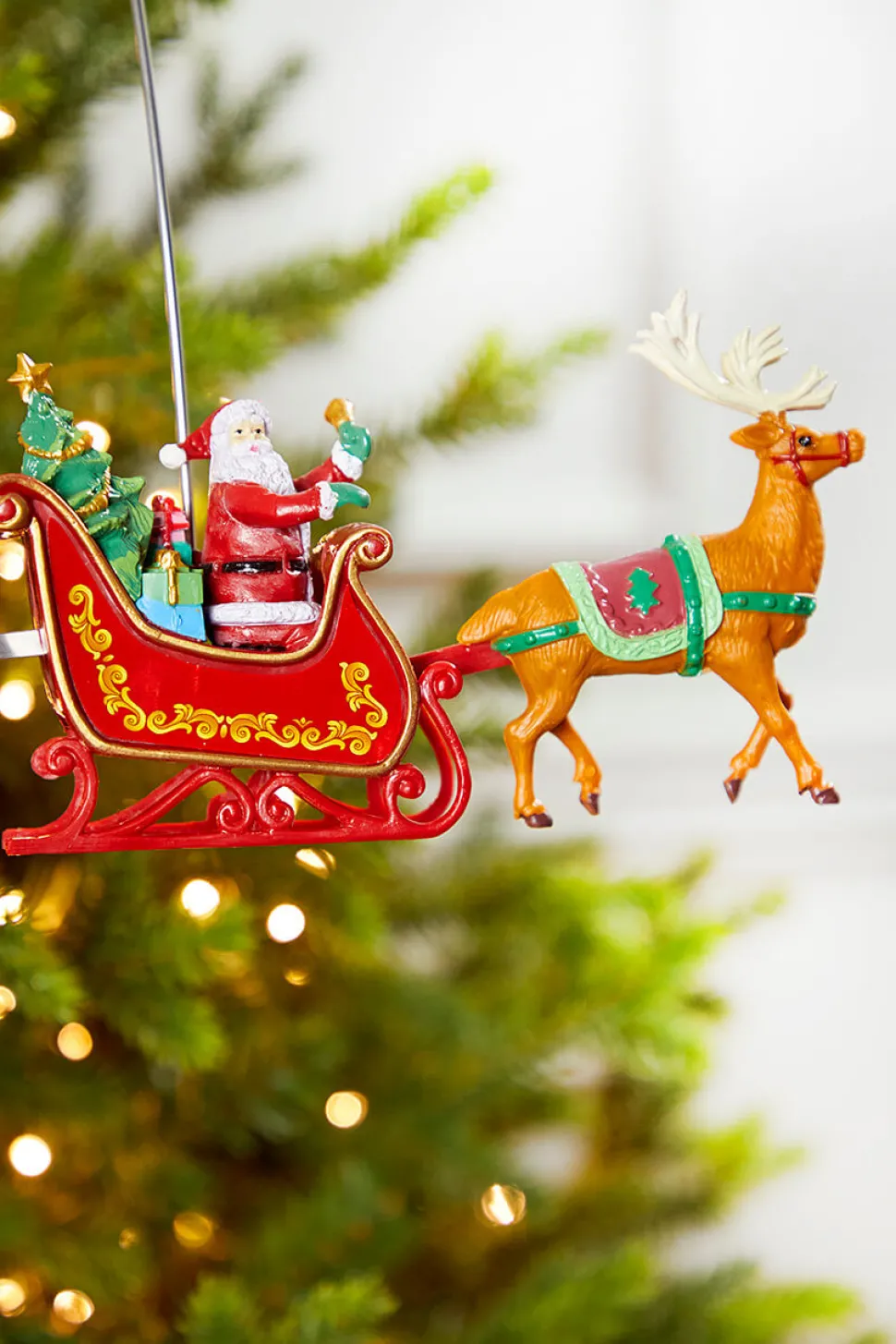 Mr. Christmas Santa's Sleigh Tree Topper