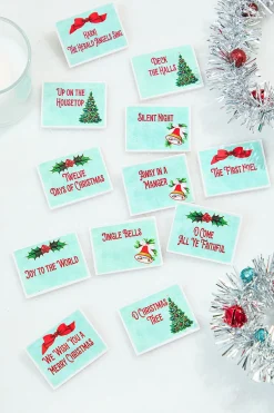 10" Mr. Christmas Sing Along Santa W/ 12 Song Sheets