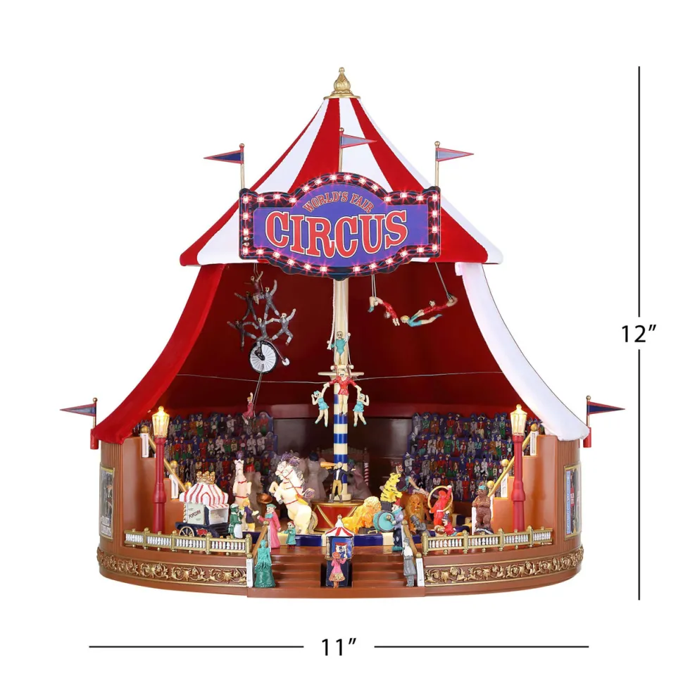 12" Mr. Christmas 90th Anniversary World's Fair Big Top Circus