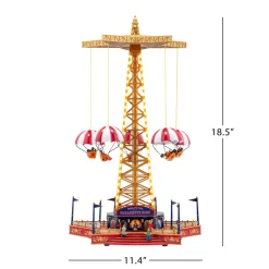 18" Mr. Christmas 90th Anniversary World's Fair Parachute Ride