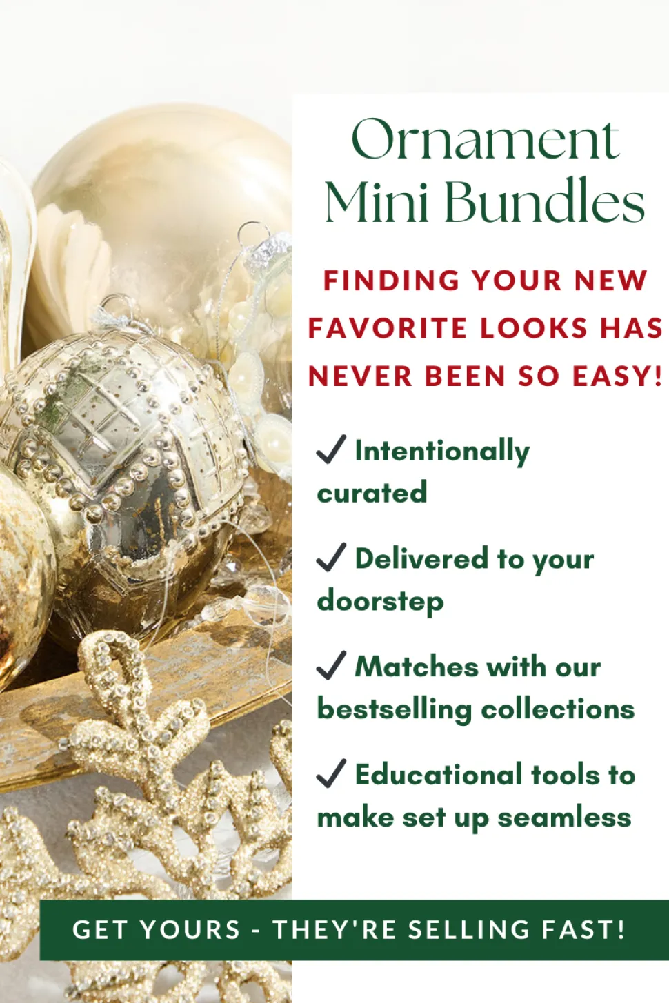 Natural Elegance Ornaments Mini Bundle