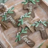 6" Natural Wood Cross Ornament