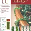 14” Noble Pine Garland Ties - 10 Pack
