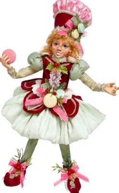 18" North Pole Pretty in Pink Elf, Medium - Mark Roberts