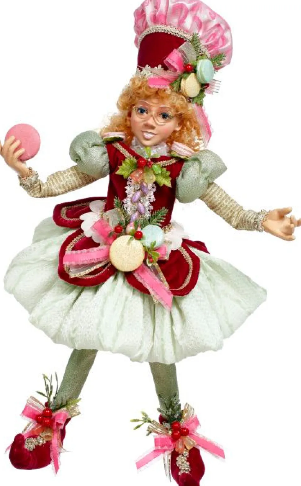 18" North Pole Pretty in Pink Elf, Medium - Mark Roberts
