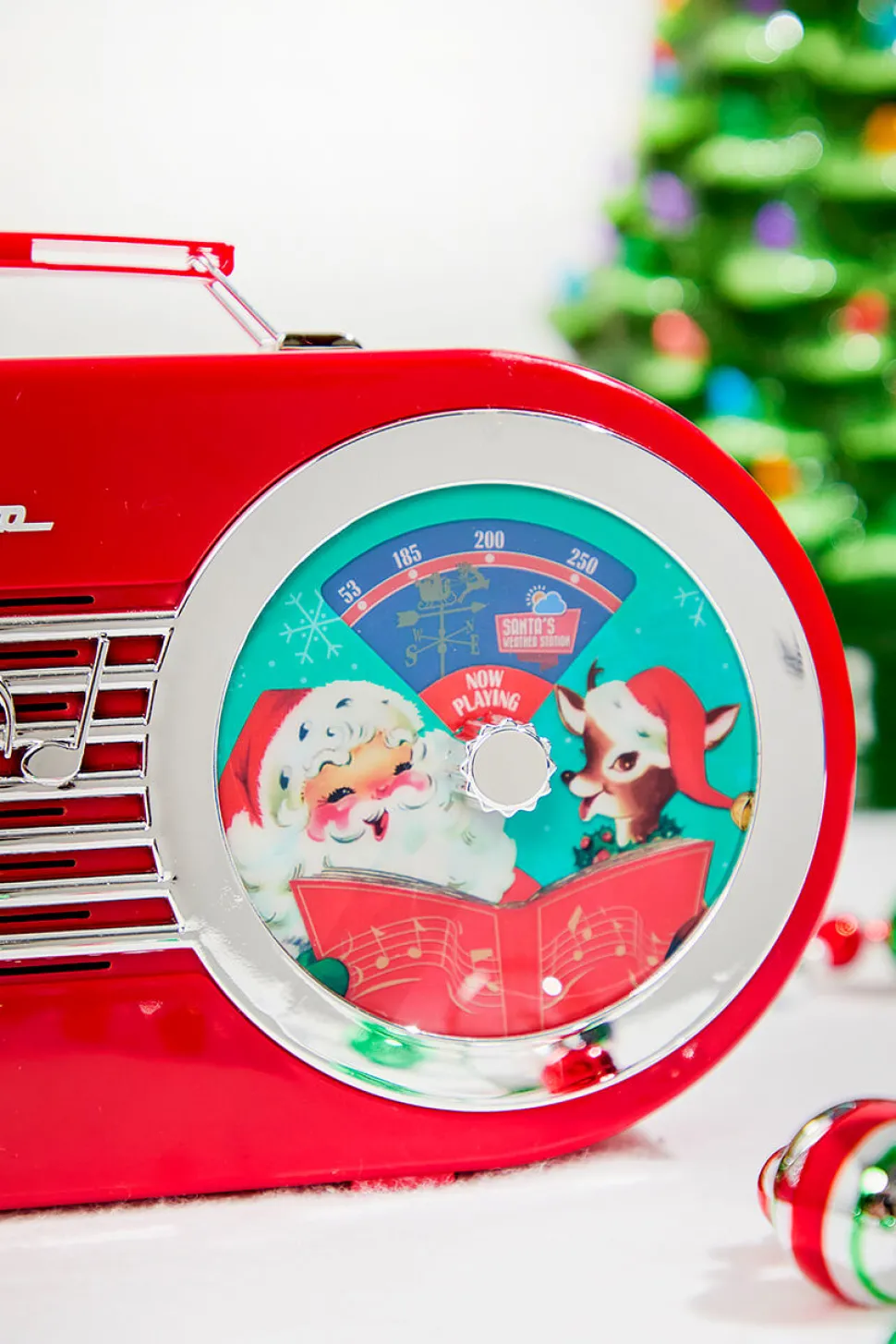 10" North Pole Radio Red