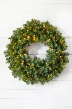 36" Norway Pine Wreath 320T/150WW LED WL/UL