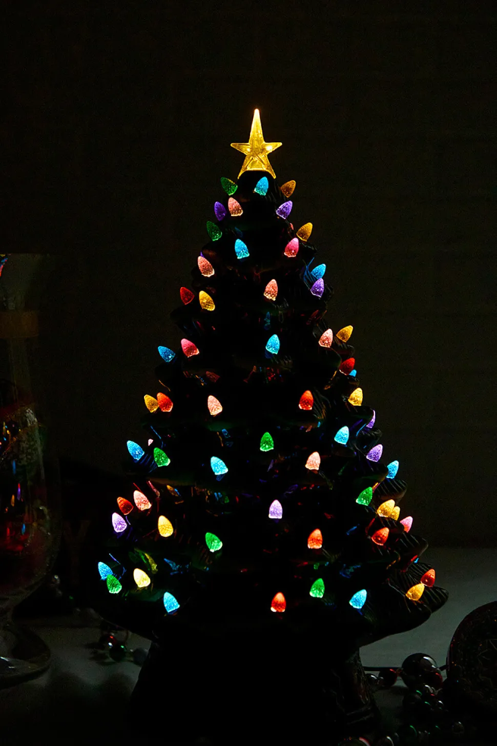 18" Nostalgic Ceramic Christmas Tree, Green