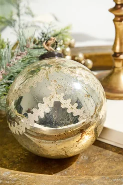 5" Notre Dame Glass Ball Ornament
