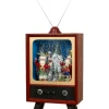 23" Old Fashioned TV with Elves - Mark Roberts
