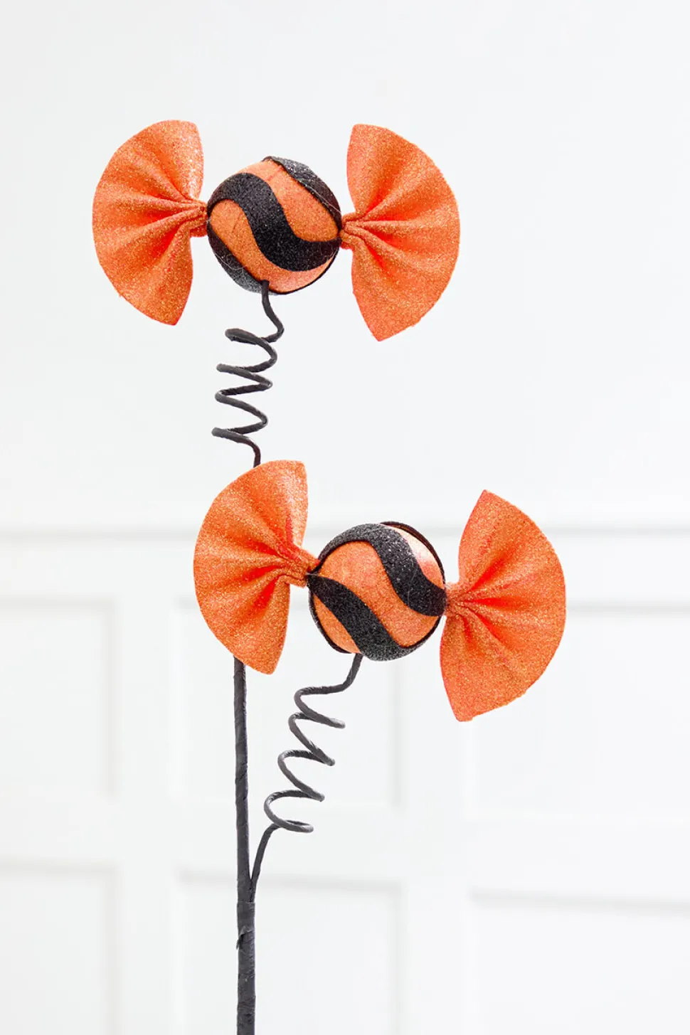 23" Orange Glitter Halloween Candy Spray