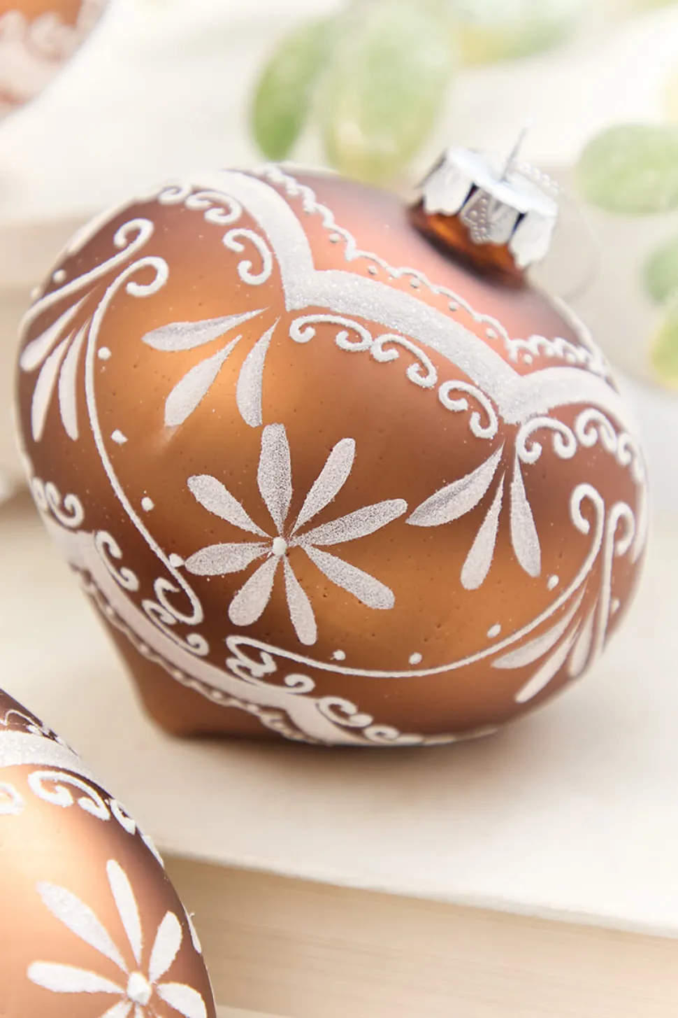 4" - 6" Ornate Gingerbread Glass Ornament