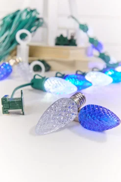 250' Outdoor Christmas Lighting Kit - Cool White/Blue