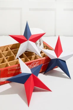 11.75" Paper Americana Star Ornament
