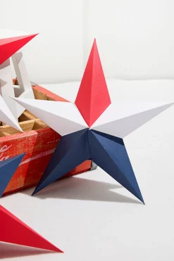 11.75" Paper Americana Star Ornament