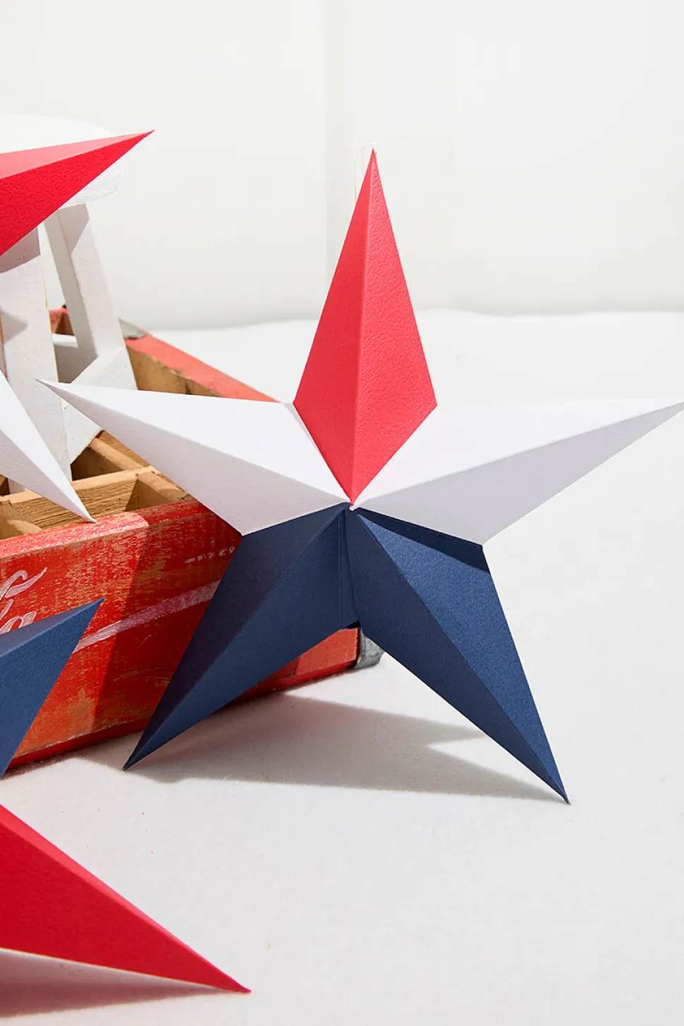 11.75" Paper Americana Star Ornament