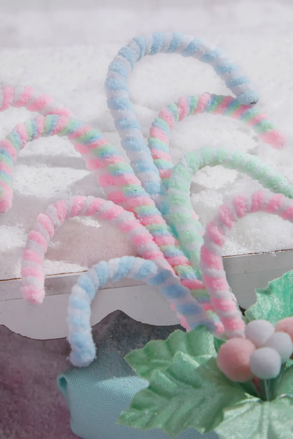 13.5” Pastel Candy Cane Bundle Spray