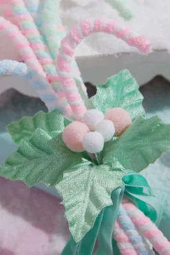 13.5” Pastel Candy Cane Bundle Spray