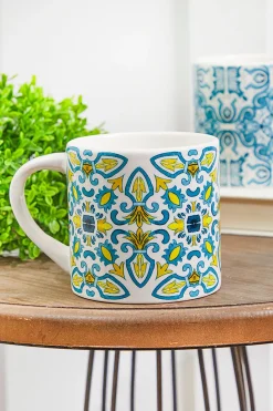 Patterned Dolomite Mug - Set of 4