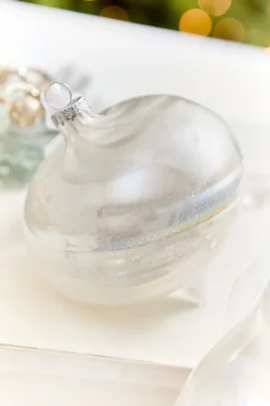 4" - 6" Pearlescent Swirl Ornament
