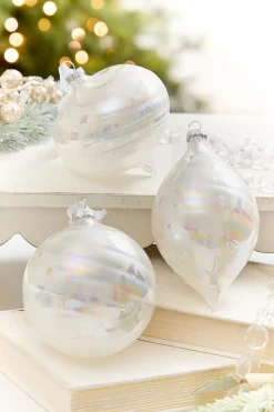 4" - 6" Pearlescent Swirl Ornament