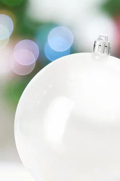 4" Pearl Iridescent Ball Ornament