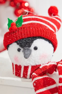 6" Penguin Head Ornament