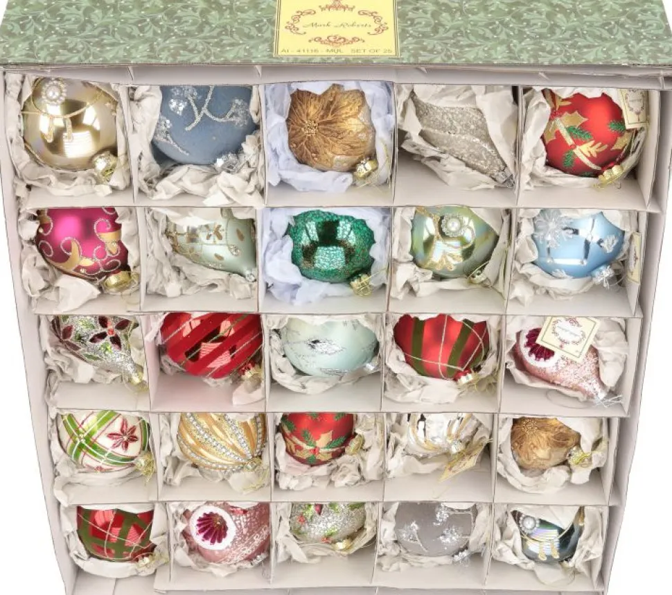 25 Piece Assorted Ornaments in Gift Box - Mark Roberts