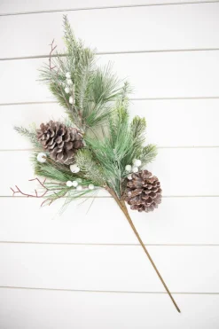 29" Pine Berry Bell Spray